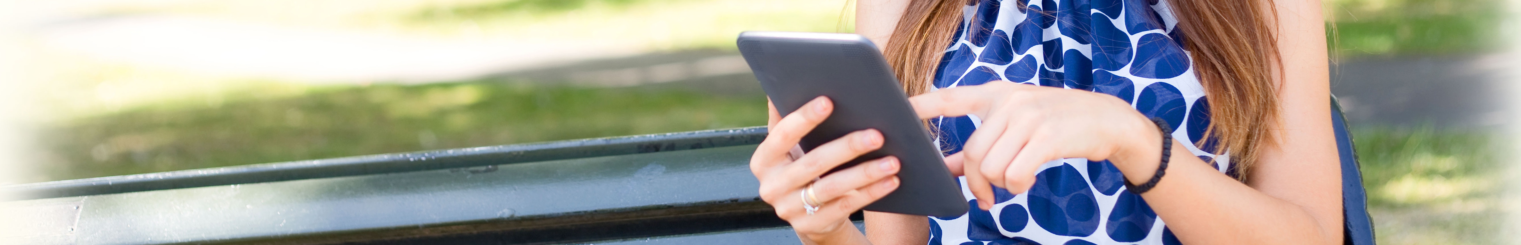 Woman on tablet